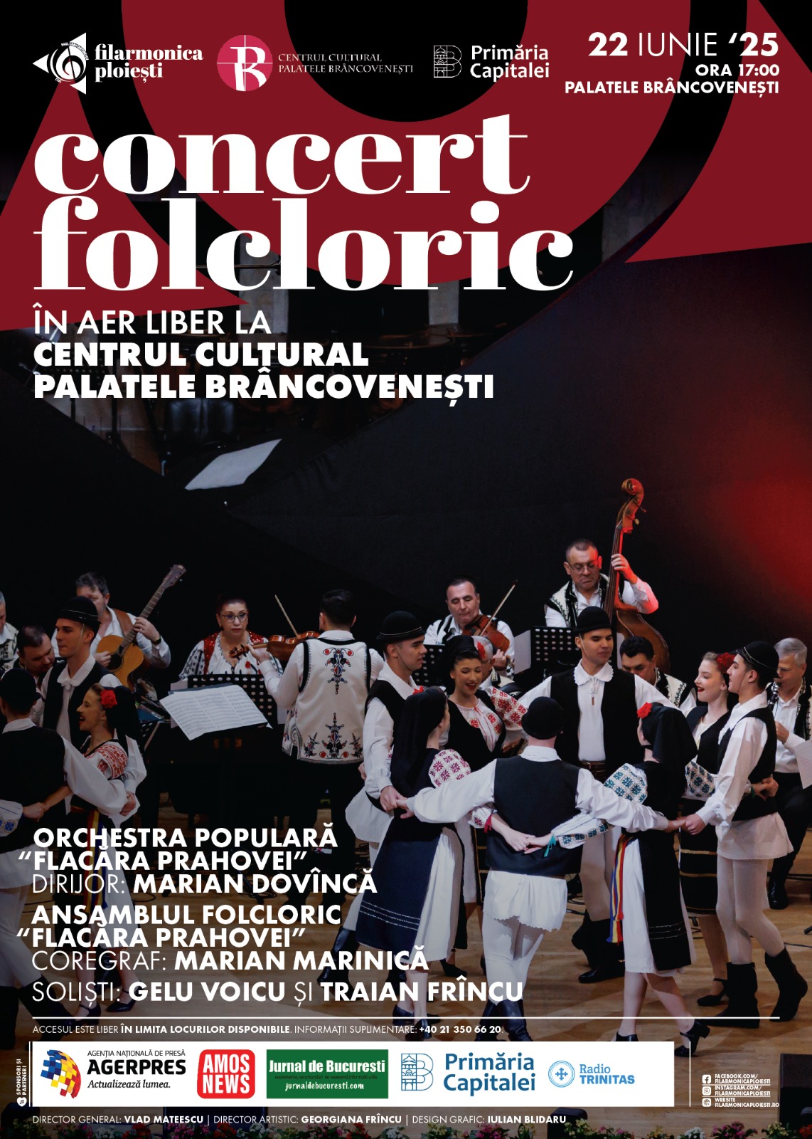 4.Afis Concert folcloric 22 iunie 2025
