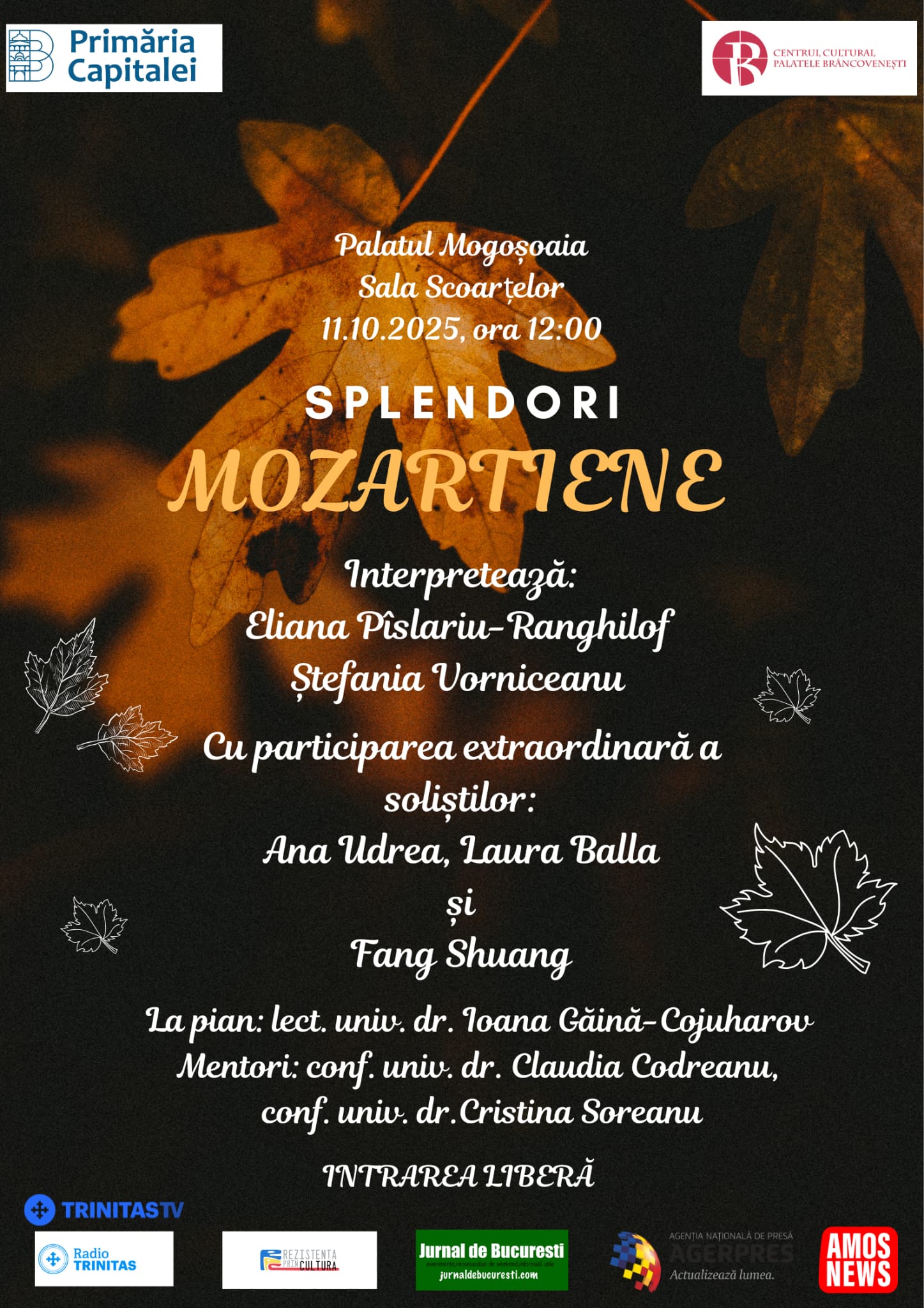Afis Splendori Mozartiene 11.10.2025