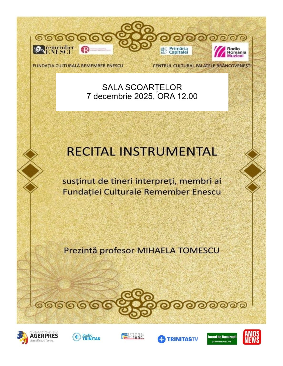 Afis AMBASADORII MUZICII