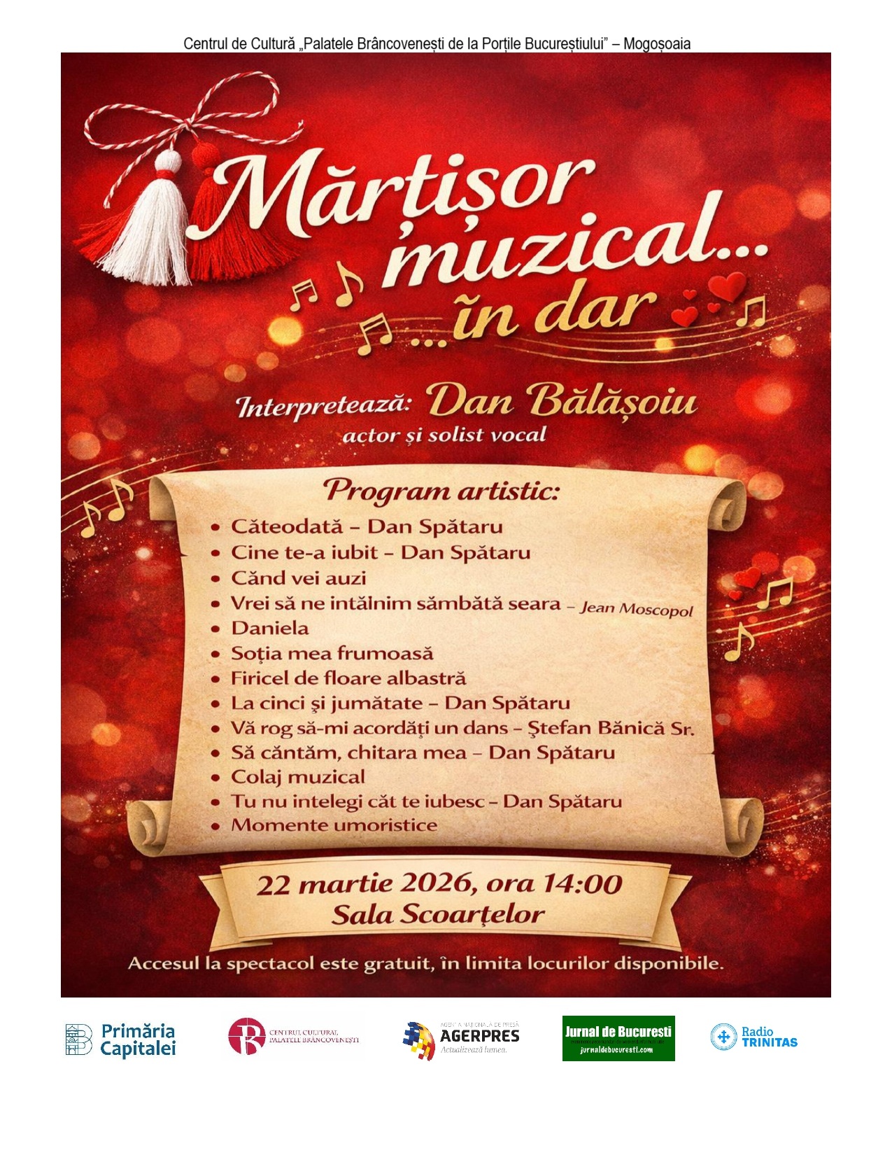 1Afis Mărțișor muzical… în dar