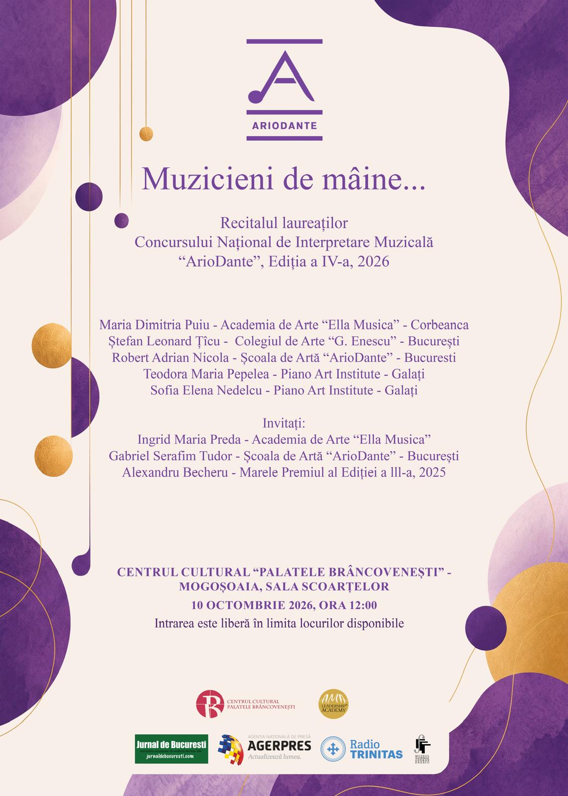 1. Afis Muzicieni de mâine